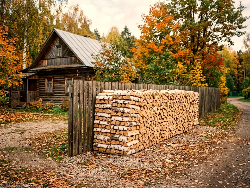 Дуб + укладка в дровник, Лобаново, улица Кооперативная, 12В